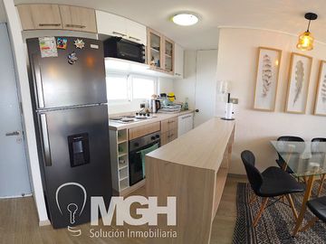 Hermoso departamento amoblado con vista al mar en el exclusivo Condominio Playa Paraíso, El Tabo