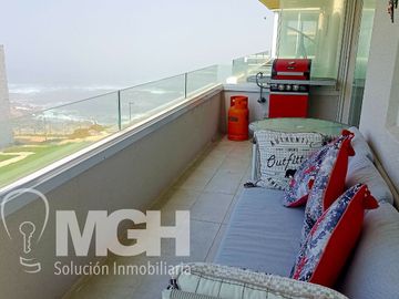 Hermoso departamento amoblado con vista al mar en el exclusivo Condominio Playa Paraíso, El Tabo
