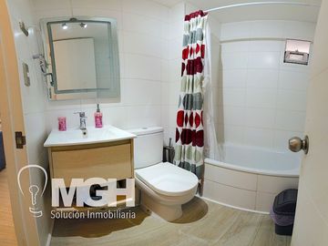 Hermoso departamento amoblado con vista al mar en el exclusivo Condominio Playa Paraíso, El Tabo