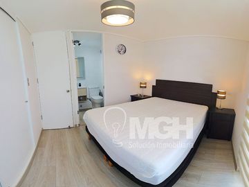 Hermoso departamento amoblado con vista al mar en el exclusivo Condominio Playa Paraíso, El Tabo