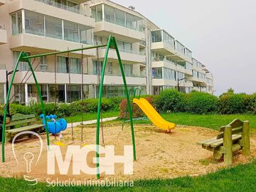 Hermoso departamento amoblado con vista al mar en el exclusivo Condominio Playa Paraíso, El Tabo