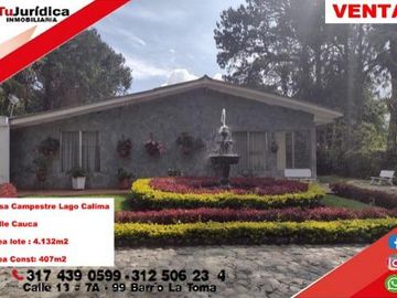 SE VENDE CASA CAMPESTRE LAGO CALIMA VALLE DEL CAUCA (COL)