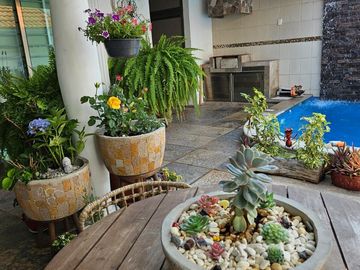 Casa remodelada con recamara en planta baja, terraza, alberca, cochera, Fracc. Moderno Veracruz