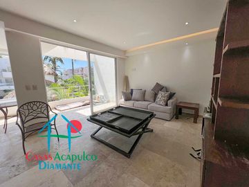 Departamento en venta con terraza con vista a la alberca y roof garden