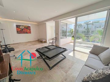 Departamento en venta con terraza con vista a la alberca y roof garden