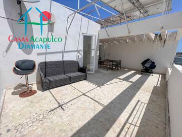 Departamento en venta con terraza con vista a la alberca y roof garden