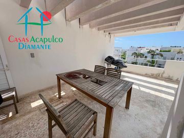 Departamento en venta con terraza con vista a la alberca y roof garden