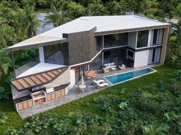 Villa de lujo en comunidad privada, pre-construcción, Selvamar, Playa del Carmen