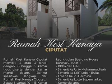 DIJUAL KOS KOSAN MURAH STRATEGIS NEMPEL KAMPUS UIN SYARIF HIDAYATULLAH CIPUTAT TANGSEL, JUAL RUMAH KOST KOSAN BARU DEKAT UNIVERSITAS MUHAMMADIYAH CIPU