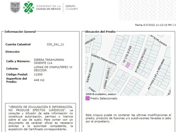 ¡¡CASA EN LA COLONIA LOMAS DE CHAPULTEPEC APROVECHA OPORTUNIDAD!!