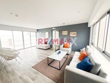 Venta De Departamento Moderno C/ Espectacular Vista Lateral Al Mar Y Áreas Comunes Exclusivas