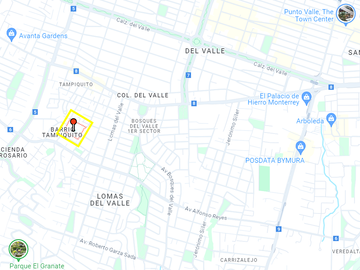 Casa en venta Col Capistrano, a 50 m de parque, Barrio Tampiquito, en San Pedro; a 2min d Av. A. Reyes, Calzada Rosario, Vasconcelos y Lomas del Valle