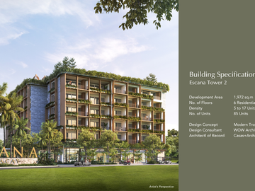 Luxurious 64.86 sqm 1BR Condo Unit with Balcony in Boracay, at Escana Boracay