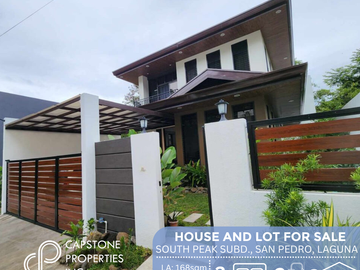 House and Lot For Sale in South Peak Subdivision (Filinvest Developed) San Pedro, Laguna