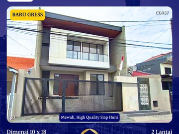 GRESS BARU! Rumah Manyar Jaya 2 Lantai Mewah Minimalis Dekat Raya MERR Kertajaya Klampis SHM