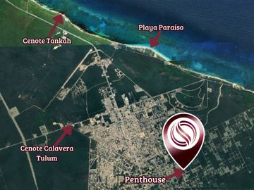 Penthouse de una recámara con amenidades de lujo en la Veleta, Tulum.