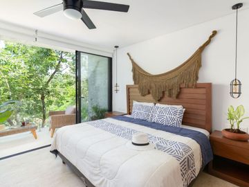 Penthouse de una recámara con amenidades de lujo en la Veleta, Tulum.