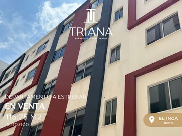 DEPARTAMENTO A ESTRENAR DOS PARQUEADEROS EN VENTA EL INCA QUITO