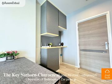 Don't miss!! Condo The Key Sathorn - Charoen Rat (32.99 sq m.) 1 bedroom, near BTS Surasak 350 meters.