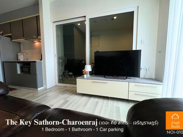 Don't miss!! Condo The Key Sathorn - Charoen Rat (32.99 sq m.) 1 bedroom, near BTS Surasak 350 meters.