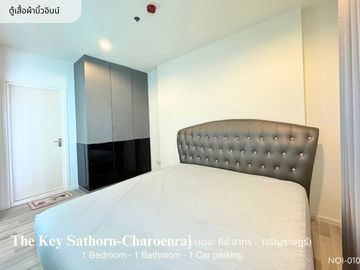 Don't miss!! Condo The Key Sathorn - Charoen Rat (32.99 sq m.) 1 bedroom, near BTS Surasak 350 meters.