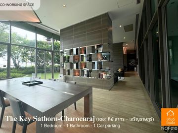 Don't miss!! Condo The Key Sathorn - Charoen Rat (32.99 sq m.) 1 bedroom, near BTS Surasak 350 meters.