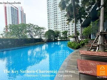 Don't miss!! Condo The Key Sathorn - Charoen Rat (32.99 sq m.) 1 bedroom, near BTS Surasak 350 meters.