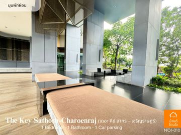 Don't miss!! Condo The Key Sathorn - Charoen Rat (32.99 sq m.) 1 bedroom, near BTS Surasak 350 meters.