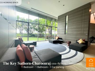 Don't miss!! Condo The Key Sathorn - Charoen Rat (32.99 sq m.) 1 bedroom, near BTS Surasak 350 meters.