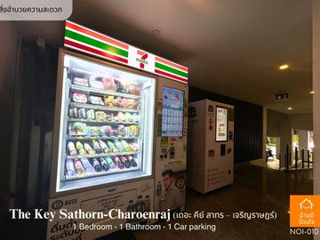 Don't miss!! Condo The Key Sathorn - Charoen Rat (32.99 sq m.) 1 bedroom, near BTS Surasak 350 meters.