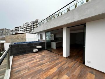 VENTA DE DEPARTAMENTO, TIPO 2 EN SEGUNDA FILA DE PLAYA CABALLEROS, CON VISTA DIRECTA A LA BAHIA  CON TERRAZA Y PISCINA. EN PROYECTO