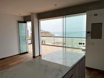 VENTA DE DEPARTAMENTO, TIPO 2 EN SEGUNDA FILA DE PLAYA CABALLEROS, CON VISTA DIRECTA A LA BAHIA  CON TERRAZA Y PISCINA. EN PROYECTO