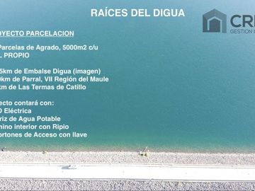 venta de Parcelas Parral, Embalse Digua, luz y agua potable