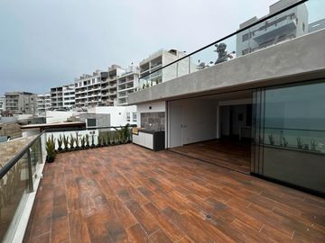 VENTA DE DEPARTAMENTO,  EN SEGUNDA FILA DE PLAYA CABALLEROS, CON VISTA DIRECTA A LA BAHIA  CON TERRAZA Y PISCINA.