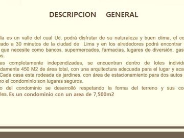 VENDO HERMOSOS BUNGALOWS EN CIENEGUILLA
