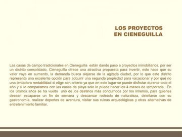 VENDO HERMOSOS BUNGALOWS EN CIENEGUILLA