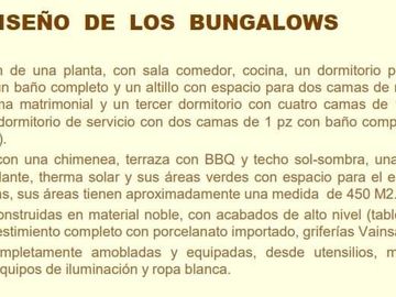 VENDO HERMOSOS BUNGALOWS EN CIENEGUILLA