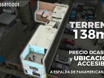¡Gran Oportunidad! De Casa como Terreno a sólo una cuadra de Panamericana Norte SMP