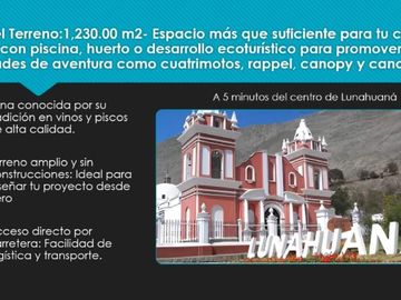 VENTA TERRENO EN LA MEJOR UBICACION DE LUNAHUANA