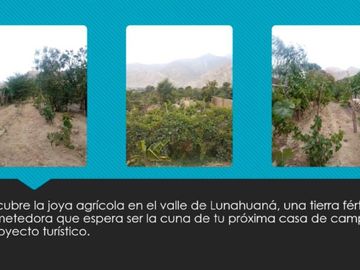 VENTA TERRENO EN LA MEJOR UBICACION DE LUNAHUANA