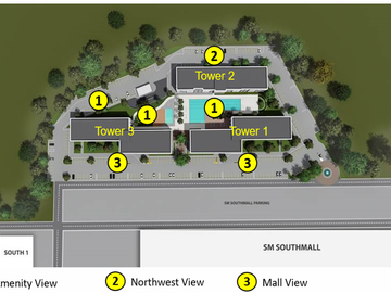 For Sale: 1 Bedroom with Balcony at South 2 Residences Southmall Las Piñas Cash out 600K only Good Deal Investment