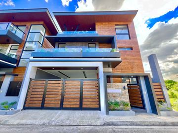 Brand New Semi Furnished House and Lot with Pool in Greenwoods Executive Village, Pasig City