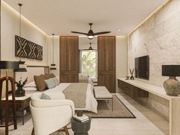 Condo de lujo con terraza y alberca privada, en venta, Xcanatún, Mérida.