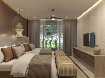 Condo de lujo con terraza y alberca privada, en venta, Xcanatún, Mérida.
