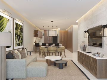 Departamento de lujo con terraza y alberca privada, en venta, Xcanatún, Mérida.