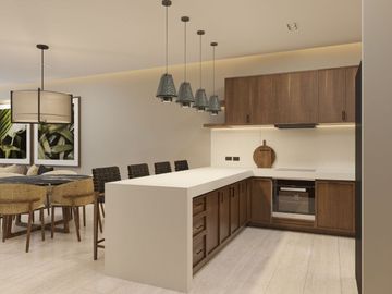 Departamento de lujo con terraza y alberca privada, en venta, Xcanatún, Mérida.