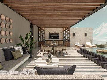 Penthouse, roof garden, alberca, amenidades de lujo, en venta, Xcanatún, Mérida