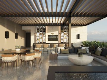 Penthouse de lujo con rooftop, alberca privada, en venta, Xcanatún, Mérida