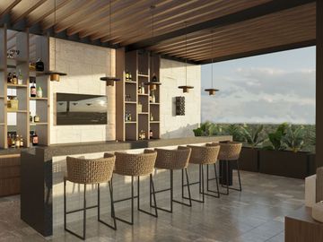 Penthouse de lujo con rooftop, alberca privada, en venta, Xcanatún, Mérida