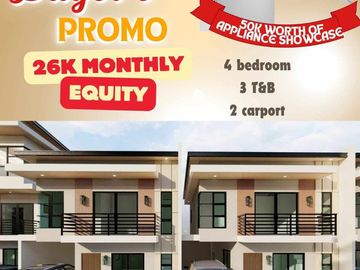 For Sale Corner 2-Storey 4-Bedrooms Single Attached House in Breyonna Homes Minglanilla City, Cebu